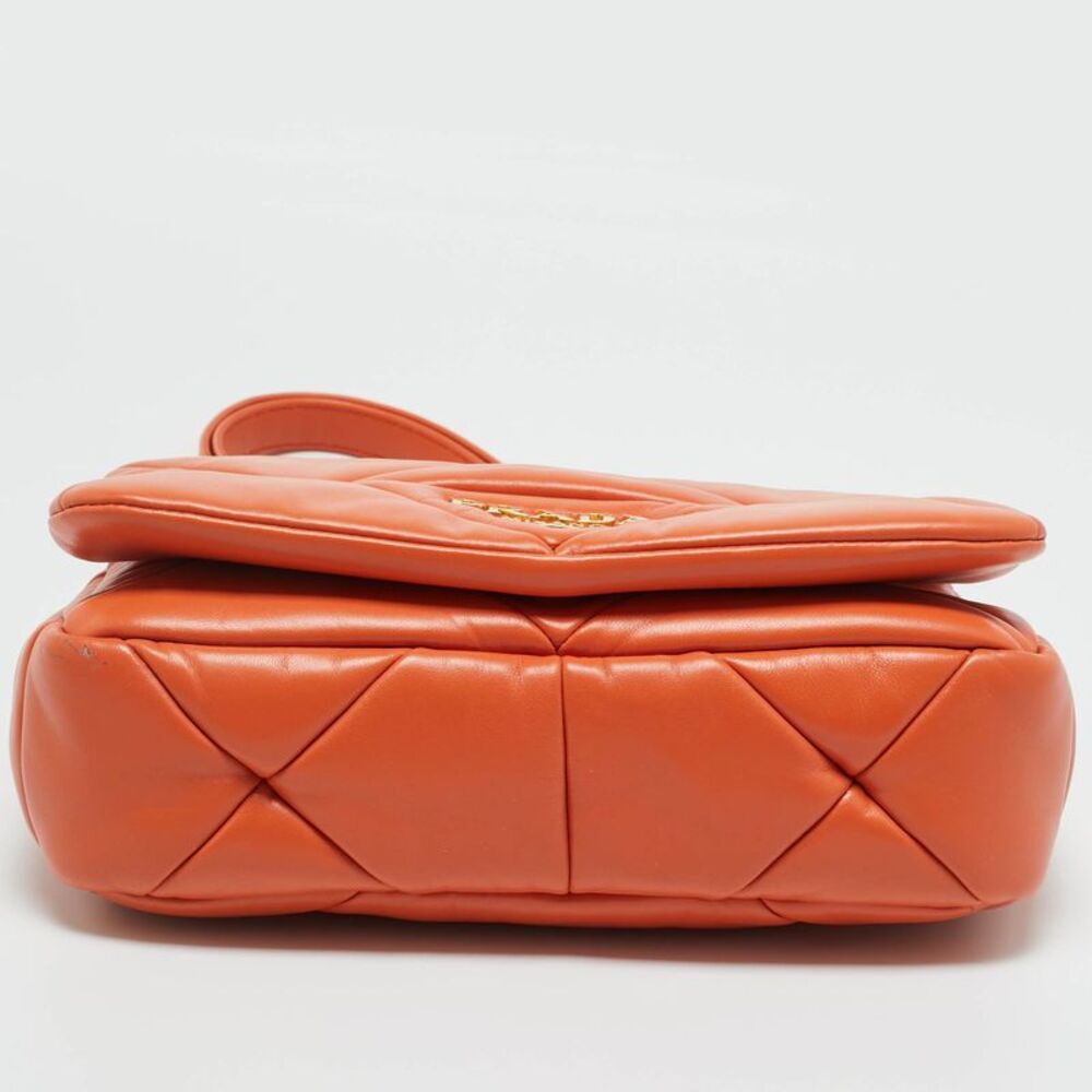 Prada Orange Nappa Leather Patchwork System Shoul… - image 6